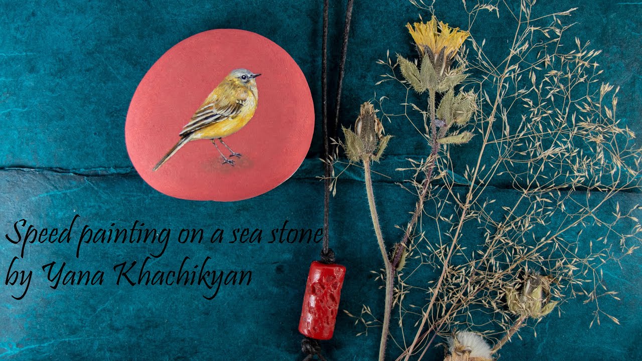 I Created A Series Of Speed Painting Of Miniatures On Sea Stones