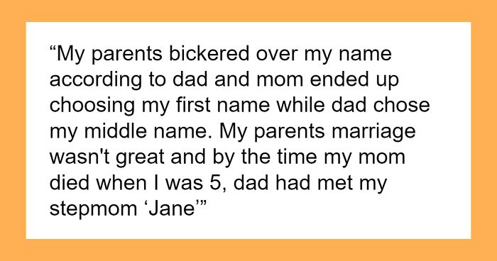 Woman Has A ‘Nature’ Name Given By Her Late Mom, Bickers With Stepmom Over Naming Her Future Baby