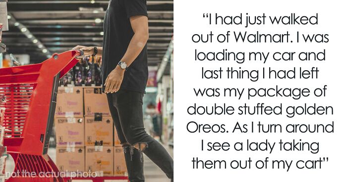 Entitled Mom Steals ‘Golden Double Stuff’ Oreo Pack From Man’s Cart In Parking Lot, Drama Ensues