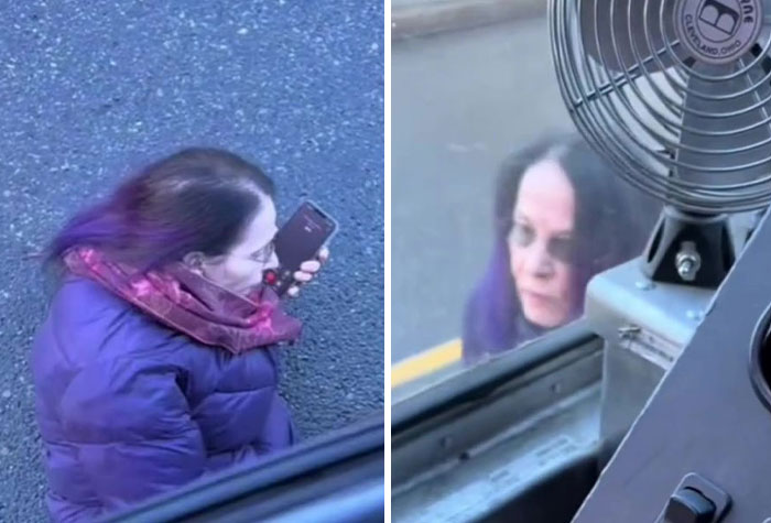 Man Captures A 70YO Karen Lying Under His Truck To Make Him Carry The Package To Her Door