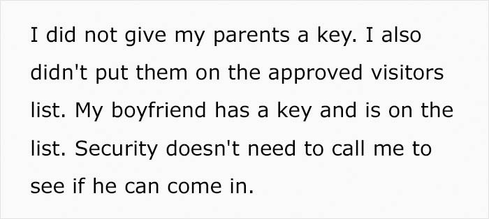 Parents Left Fuming When Child Stops Their Unannounced Visits By Moving To A Gated Community Parents Left Fuming When Child Stops Their Unannounced Visits By Moving To A Gated Community