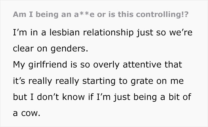 Woman Has Had Enough Of GF 'Treating Her Like An Infant,' Takes It Online To Vent About Woman Has Had Enough Of GF 'Treating Her Like An Infant,' Takes It Online To Vent About