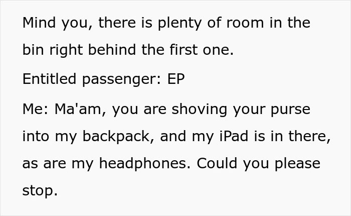 Fellow Passengers Approve Of This Woman’s Revenge On A Karen Who Refused To Be A ‘Decent Person’ Fellow Passengers Approve Of This Woman’s Revenge On A Karen Who Refused To Be A ‘Decent Person’