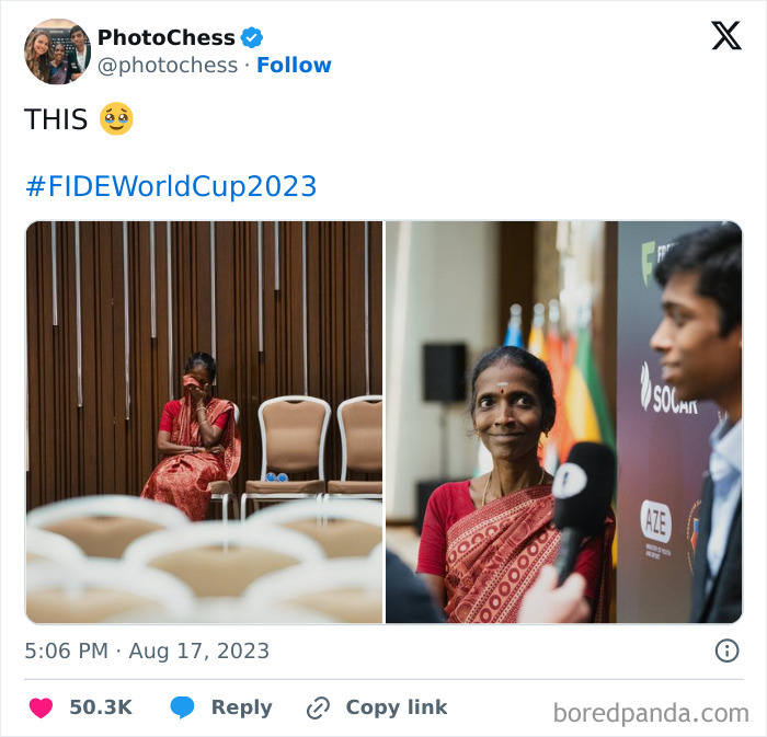 Rameshbabu Praggnanandhaa's Mother Watches And Breaks Down As Her Son Becomes The Second Indian To Reach The Chess World Cup Semi-Finals