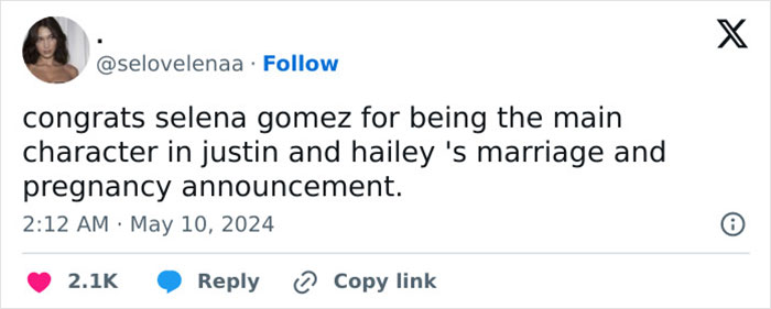 Selena Gomez’s Cryptic Post Has Fans Thinking She’s Reacting To Justin Bieber’s Baby Announcement Selena Gomez’s Cryptic Post Has Fans Thinking She’s Reacting To Justin Bieber’s Baby Announcement