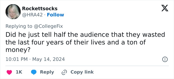 College Graduation Speech Sparks Handmaid’s Tale Comparisons And Calls For NFL Star Boycotts College Graduation Speech Sparks Handmaid’s Tale Comparisons And Calls For NFL Star Boycotts