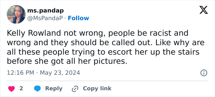 “Racist Pure And Simple”: Kelly Rowland Explains What Happened In The Viral Cannes Incident “Racist Pure And Simple”: Kelly Rowland Explains What Happened In The Viral Cannes Incident