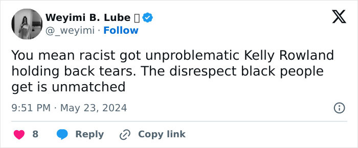 “Racist Pure And Simple”: Kelly Rowland Explains What Happened In The Viral Cannes Incident “Racist Pure And Simple”: Kelly Rowland Explains What Happened In The Viral Cannes Incident