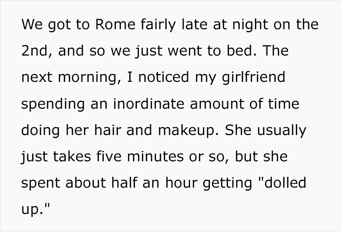 Woman Decides She’ll Spend Italian Vacation With BF Being Hit On By Locals, He Thinks Otherwise 