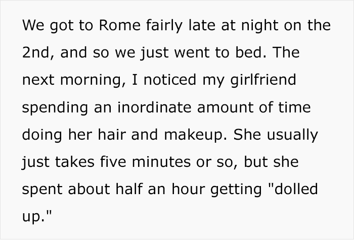 Woman Decides She’ll Spend Italian Vacation With BF Being Hit On By Locals, He Thinks Otherwise Woman Decides She’ll Spend Italian Vacation With BF Being Hit On By Locals, He Thinks Otherwise