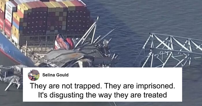 All 21 Crew Of Ship That Collapsed Baltimore Bridge 7 Weeks Ago Still Trapped Aboard