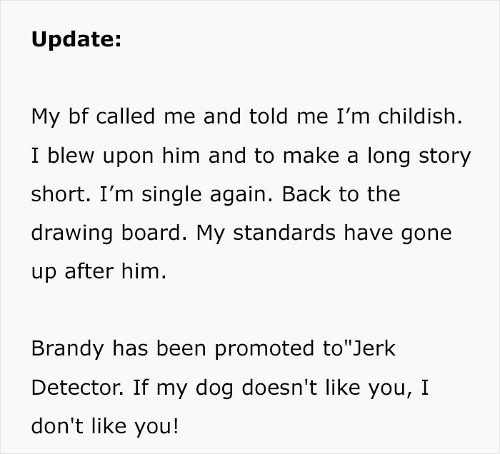 “Re-Home Her Or He’s Out”: Entitled BF Makes Demands About Woman’s Dog, Regrets It “Re-Home Her Or He’s Out”: Entitled BF Makes Demands About Woman’s Dog, Regrets It