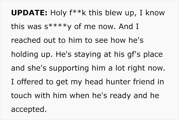 Manager Thinks They’re Justified In Firing Grieving Worker For Underperforming, Regrets It Manager Thinks They’re Justified In Firing Grieving Worker For Underperforming, Regrets It