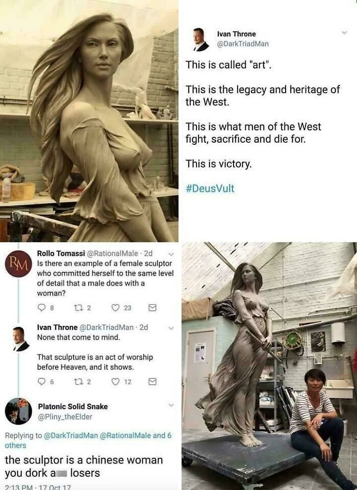 Wahmen Can't Sculpt Like Da Menz Can 😵