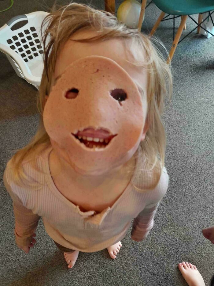 My Kid Made A Luncheon Mask And I Don't Like It