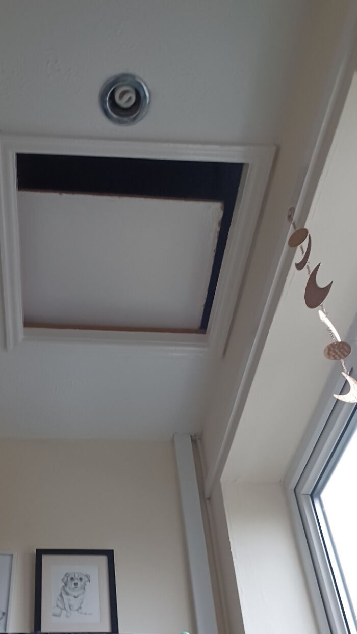 When I Come Home After Spending The Night Away, The First Thing I Saw Was My Loft Hatch Half Open