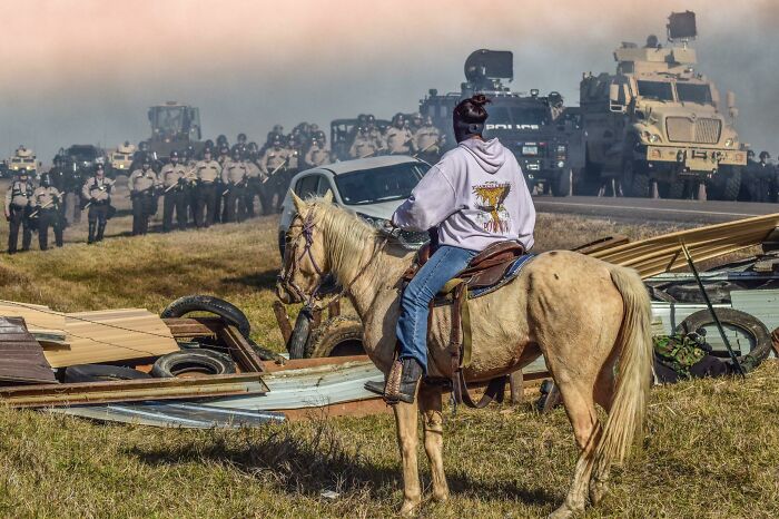 Standing Rock Protest. Looks Like A Painting, But It’s A Photo 