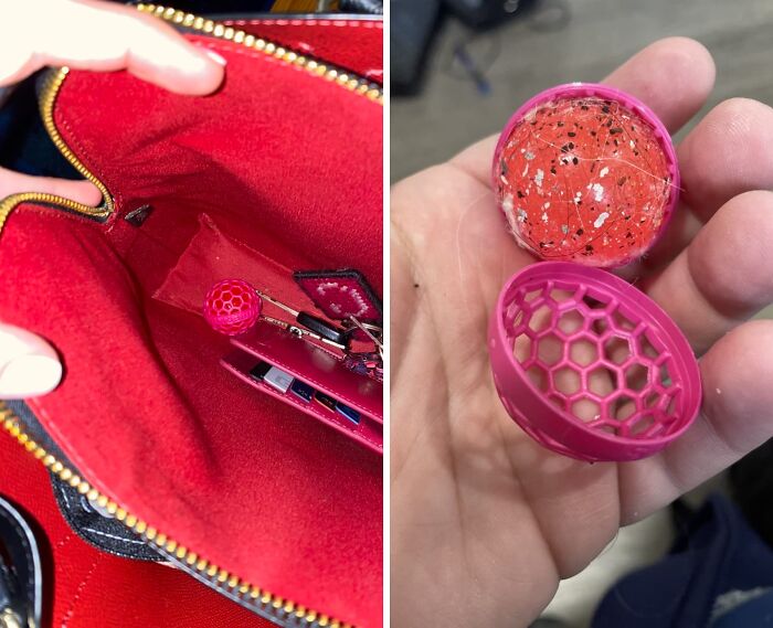 Few Things Come Close To The Grossness At The Bottom Of A Handbag. This Sauberkugel Clean Ball Takes Care Of This Problem While You Focus On More Important Things