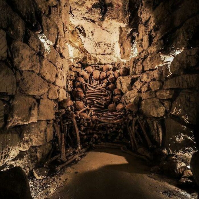 This Throne Made Of Human Remains In The Forbidden Catacombs Of Paris