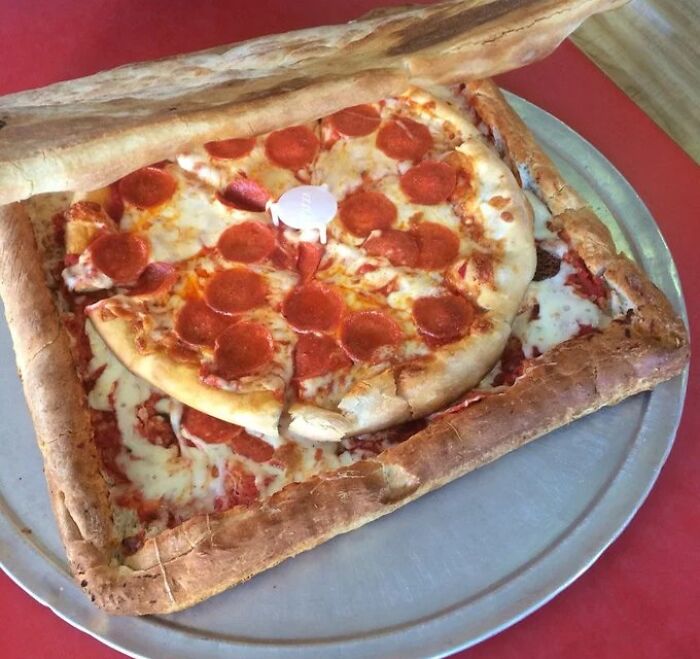 Pizza Inside A Box Of Pizza