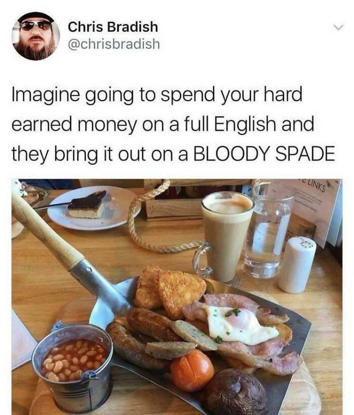 A Full English Served By A Hipster