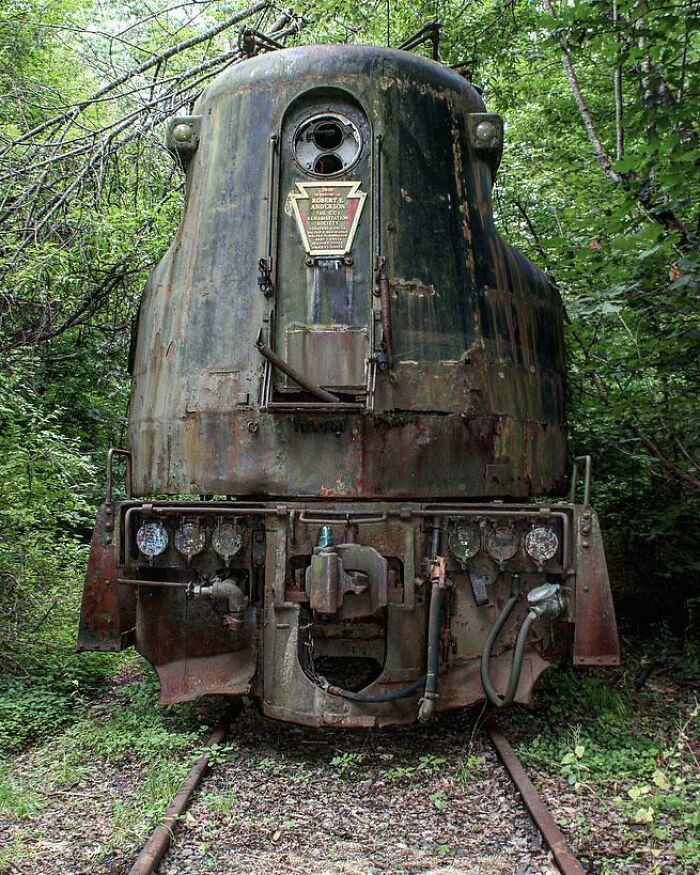 Abandoned Train In New York State