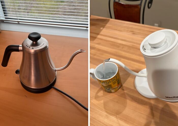 Say Goodbye To Boring Appliances With This Stainless Steel Electric Gooseneck Kettle 
