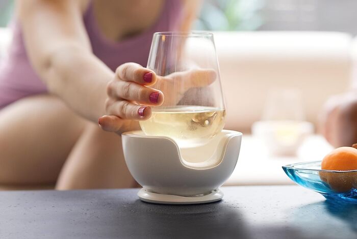 Who Likes Watered Down Wine? Not Your Mom! This Vochill Stemless Wine Glass Chiller Fixes This In A Flash
