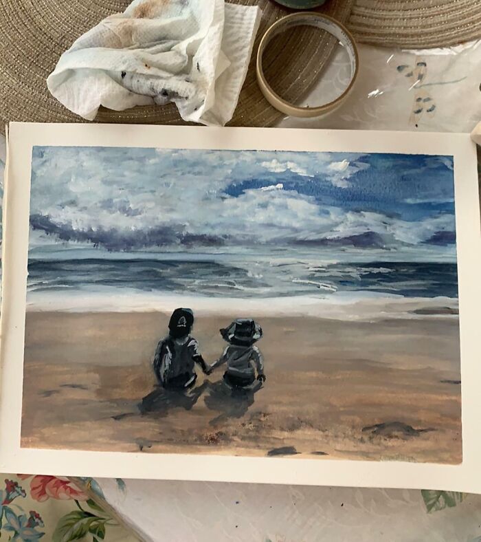 I Painted This Watercolor For A Mother’s Day Gift
