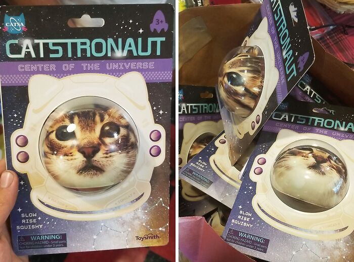 Blast Off With Catstronaut! Your Space Slow Rise Squishy Ball Adventure Awaits!
