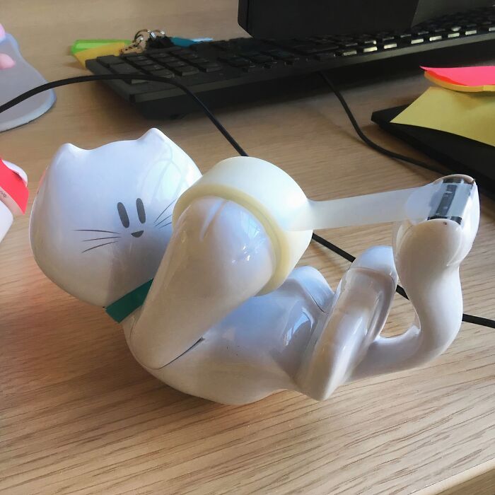 Cat Lady Approved! Say Meow To Never Losing Your Tape Again With This Cat Tape Dispenser