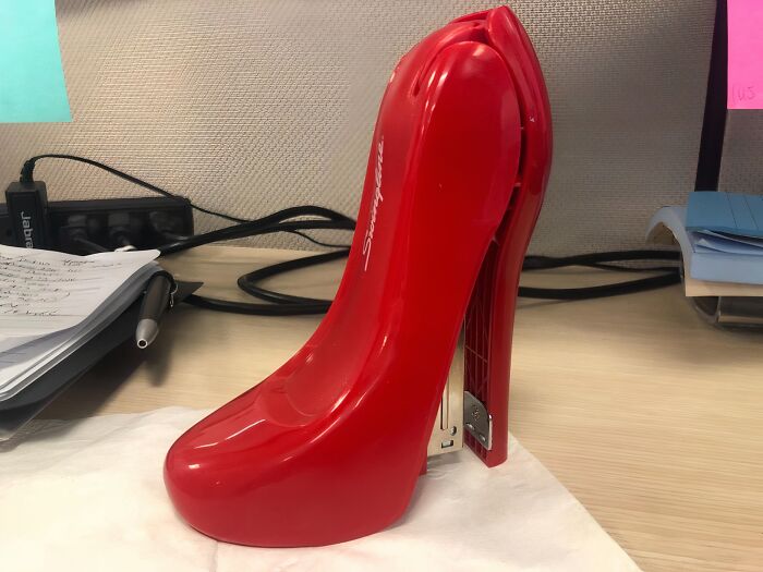 Step Up Your Office Game With The High Heel Stapler: Strut Your Stuff While Keeping Papers In Check