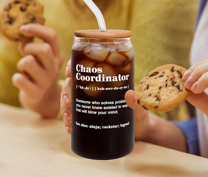 Glass Can For The Chaos Coordinator: A Perfect Gift For Your Boss, Adding A Touch Of Organization To Their Daily Hustle