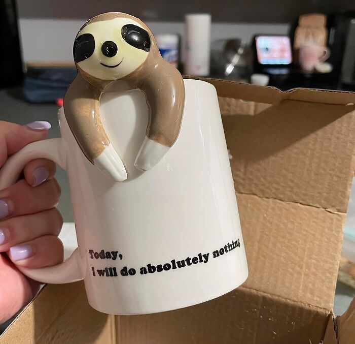 Add Some Laughter To Your Office Routine With The Funny Sloth Coffee Mug