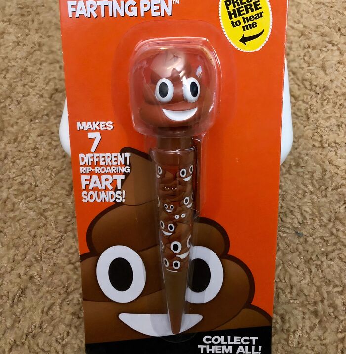 Unleash The Laughs With The Farting Poop Pen: The Ultimate Funny Gift!