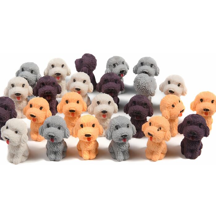 Whimsical Desk Companions: Cute Dog Pencil Cap Erasers For Pet-Loving Perfectionists!