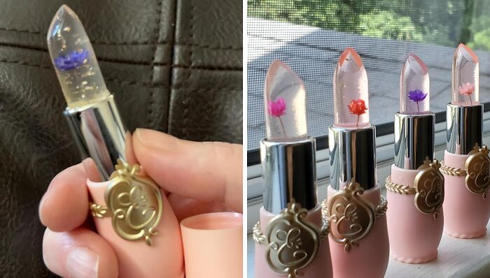 Every Little Girl Dreams Of Getting Into Mommy’s Make-Up Bag But This Crystal Flower Jelly Lipstick Is The Perfect, Mess-Free Solution 