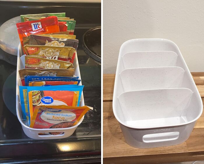  Youcopia's Shelfbin Organizer Tackles Stubborn Soups And Sauces That Refuse To Stay In Line
