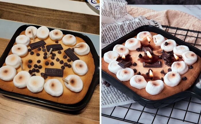 We Just Need To Know If We Can Make Smores Over This Cookie Shaped Candle?