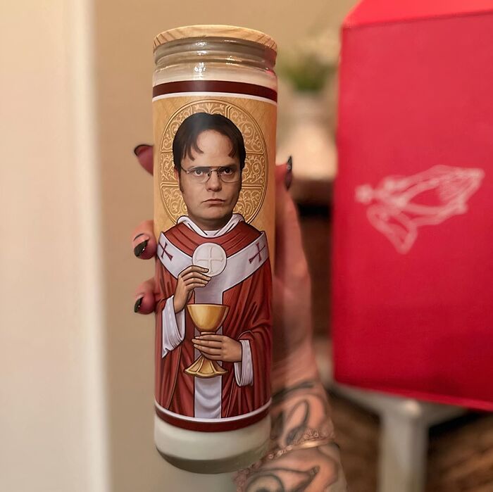 If You Too Belong To The Church Of The Office, This Dwight Schrute Prayer Candle Is Right Up Your Abbey