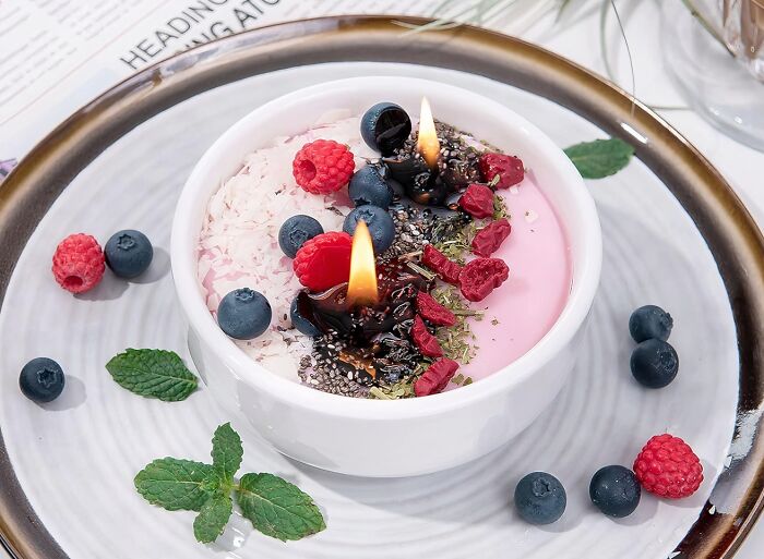 Where Are The Gronola Girlies At! Check Out This Smoothie Yogurt Bowl Candle For Blissful Breakfast Vibes