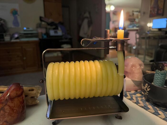 This Horizontal Candle Brings A Whimsical Splash Of Steampunk To Your Space