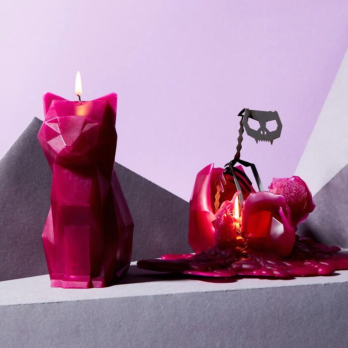 We Can’t Decide If This Cat Candle Is Creepy Or Cute, But We Do Know We Are Obsessed!