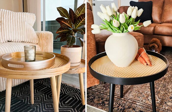 Say Goodbye To Generic IKEA Tables And Instead, Invest In This Ultra-Chic Ratan Side Table 