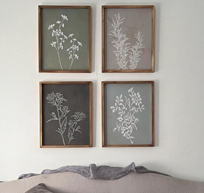 We Are All About The Botanicals These Days And This Set Of 4 Minimalist Framed Prints Is The Perfect Way To Bring Nature Into Your Home
