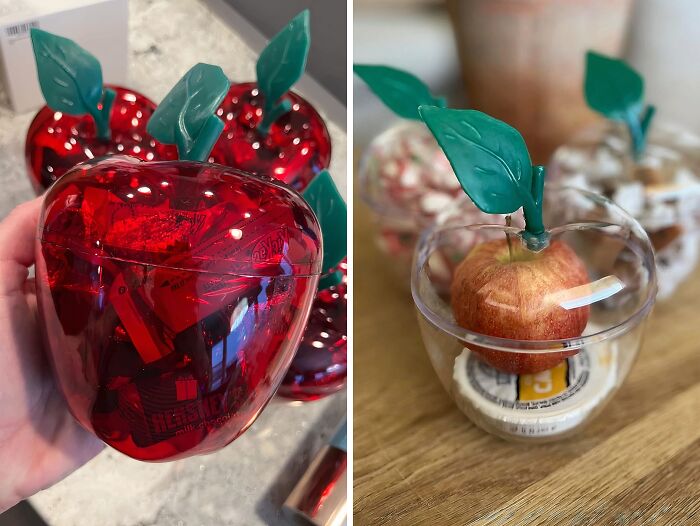  An Apple Shaped Container A Day Will Keep The Clutter Away!