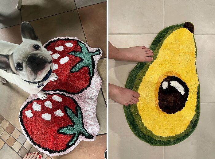 Add Your Favorite Flavors To Your Bathroom With A Fruit Shape Bath Rug 