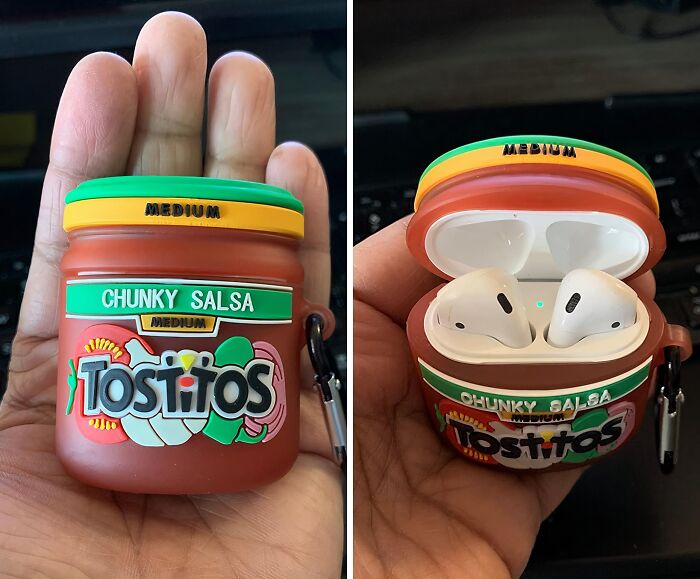  If Your Favorite Day Of The Week Is Taco Tuesday, This Tostitos Salsa Shape AirPods Case Is For You!
