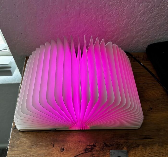 This Folding Book Lamp Is The Perfect Accessory For Your Li[ght]brary