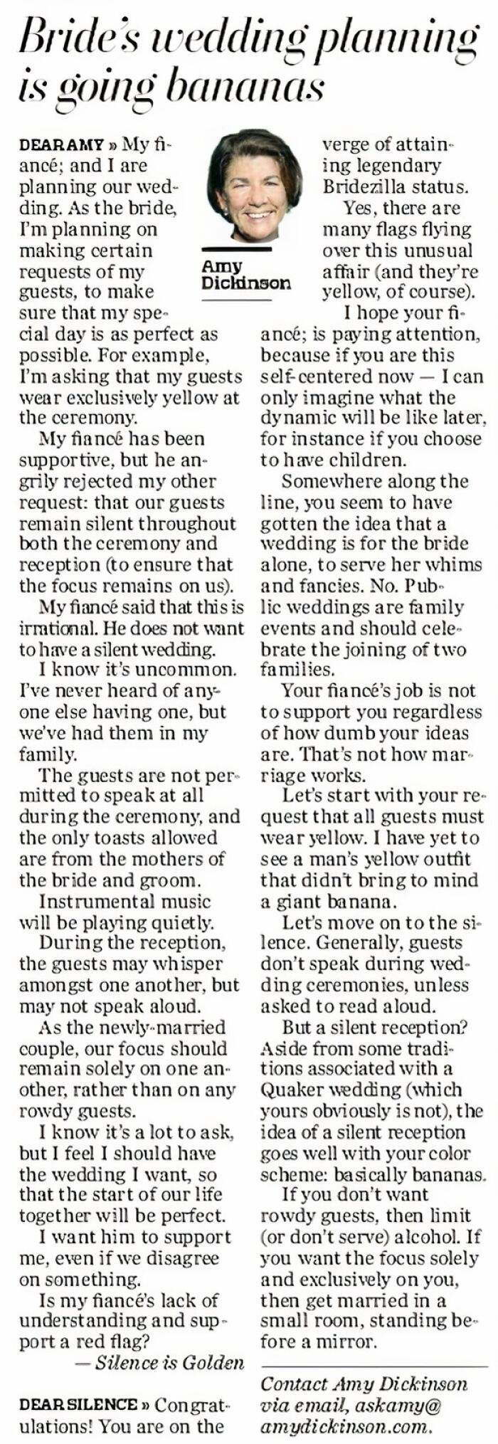 Guests Must Wear Yellow, May Not Speak Aloud